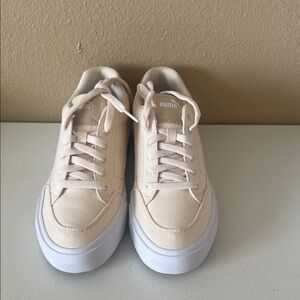 Puma Beige Casual Sneakers